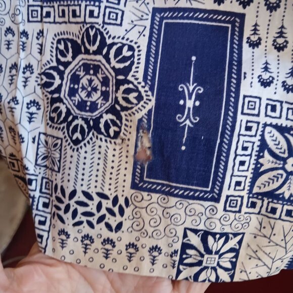 Women's 6 Vintage 1950's Sleeveless Button-Front Dress Belt Geometric Print 1OF1 - Picture 11 of 12